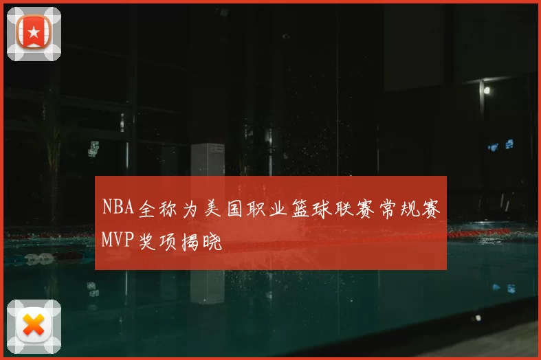NBA全称为美国职业篮球联赛常规赛MVP奖项揭晓